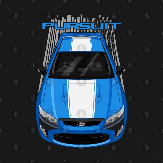 Ford FPV Pursuit UTE - Blue - White Stripe by V8social