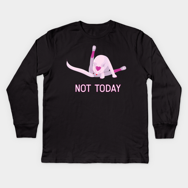 cat licking itself t shirt