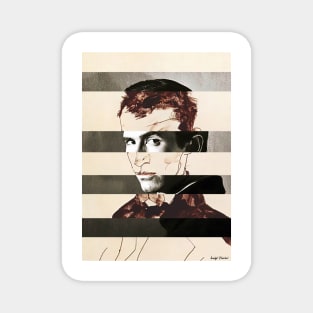 Self Portrait by Egon Schiele and Anthony Perkins Magnet