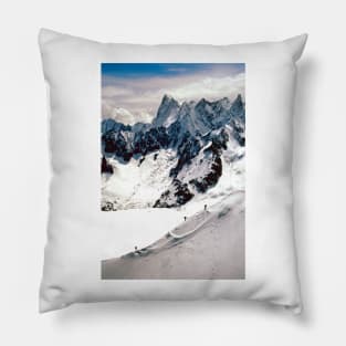 Chamonix Aiguille du Midi Mont Blanc Massif France Pillow