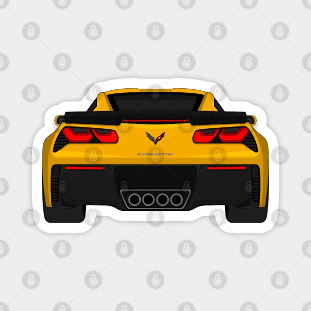 Z06 GOLD Magnet by VENZ0LIC