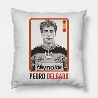 Pedro Delgado ---- Retro Style Original Design Pillow