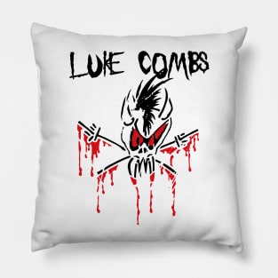 luke comb headbang Pillow