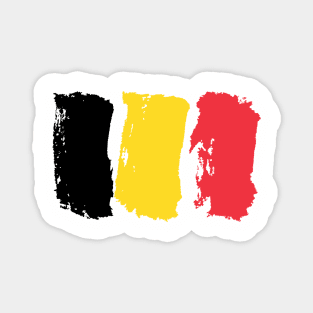 Belgium Flag - Pencil Strokes Magnet