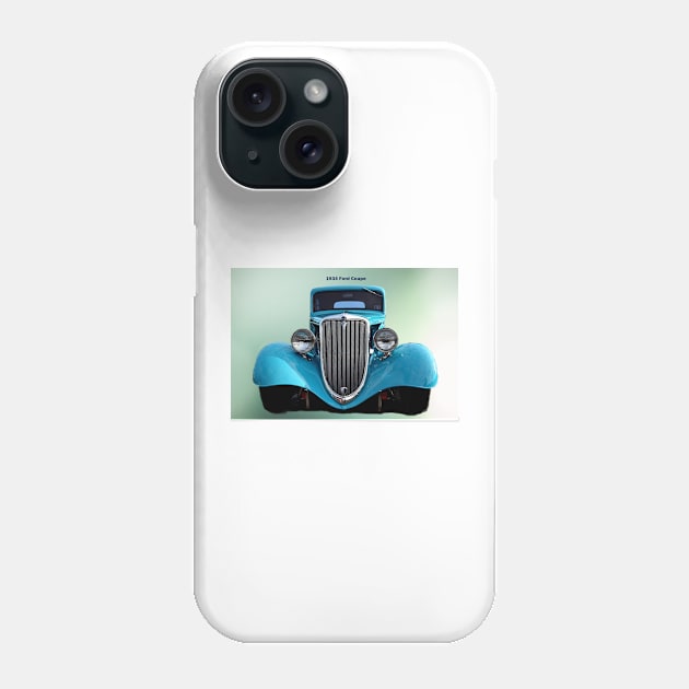 1934 Blue Ford Coupe Phone Case by JimDeFazioPhotography