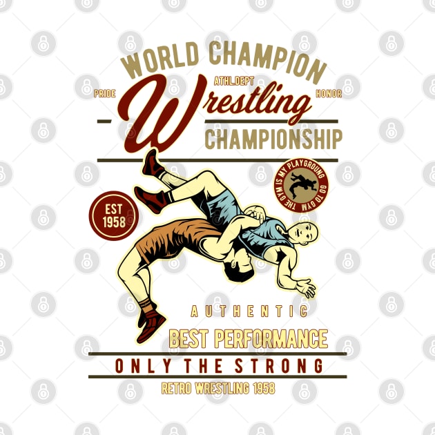 Retro Wrestling by RockabillyM