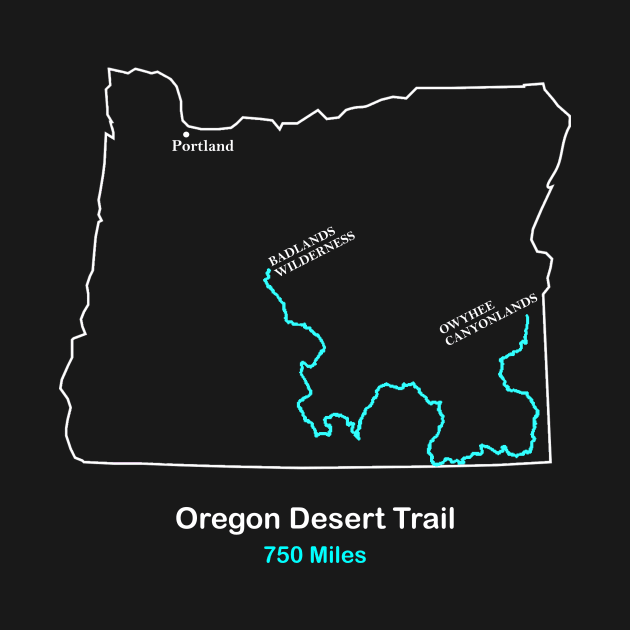 Route Map of Oregon Desert Trail by numpdog