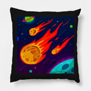 Fiery Meteorite in The Space Pillow