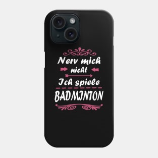 Badminton Mädchen Federball Frauen Doppel Phone Case