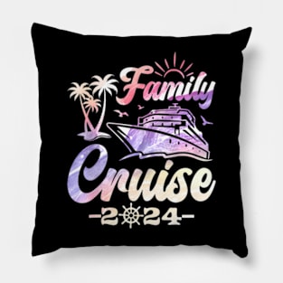 Family Cruise Vacation Making Memories For A Lifetime Pillow