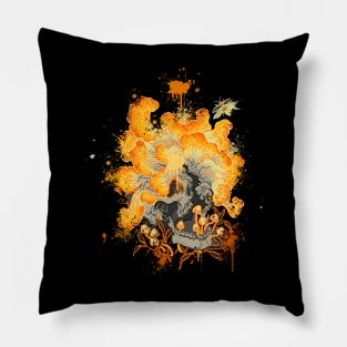 The last of us clicker skull Pillow