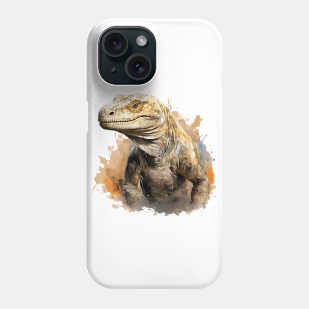 komodo dragon Phone Case by enzo studios