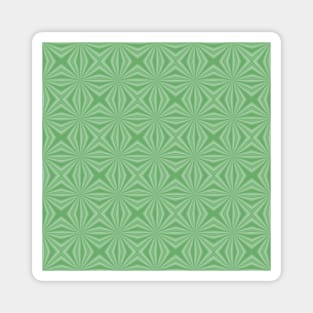 Pale Green Squiggly Squares Magnet