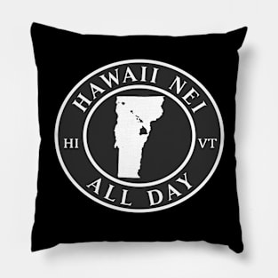 Roots Hawaii and Vermont by Hawaii Nei All Day Pillow