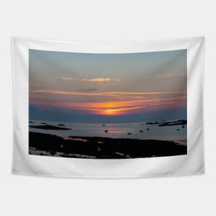 Sunset at Cobo Bay, Guernsey Tapestry