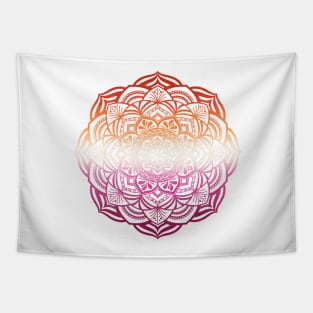 Lesbian Pride Mandala Tapestry