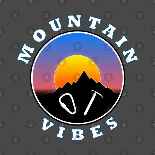 Mountain Vibes - Sun moon - Slogan Design 2 by AnturoDesign