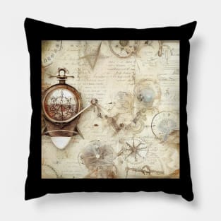 Crafty Pirate Vintage Pillow