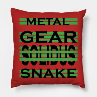 metal gear solidus snake Pillow