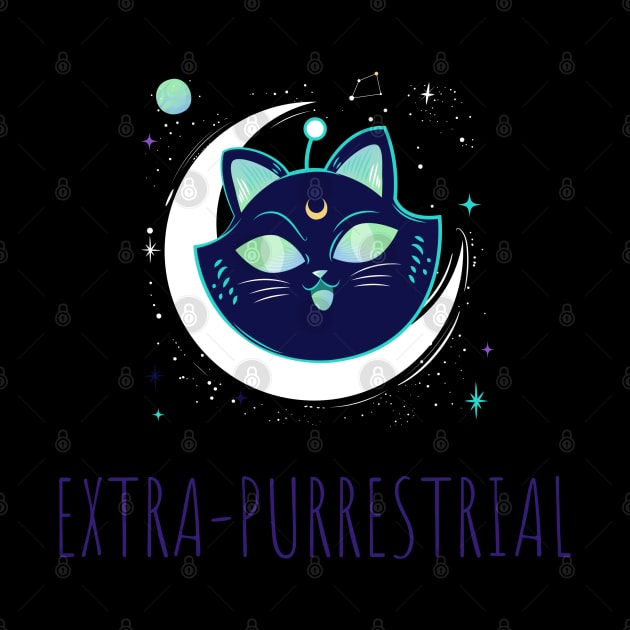 Extra Purrestrial Cat Moms and Dads Gift by BarrelLive
