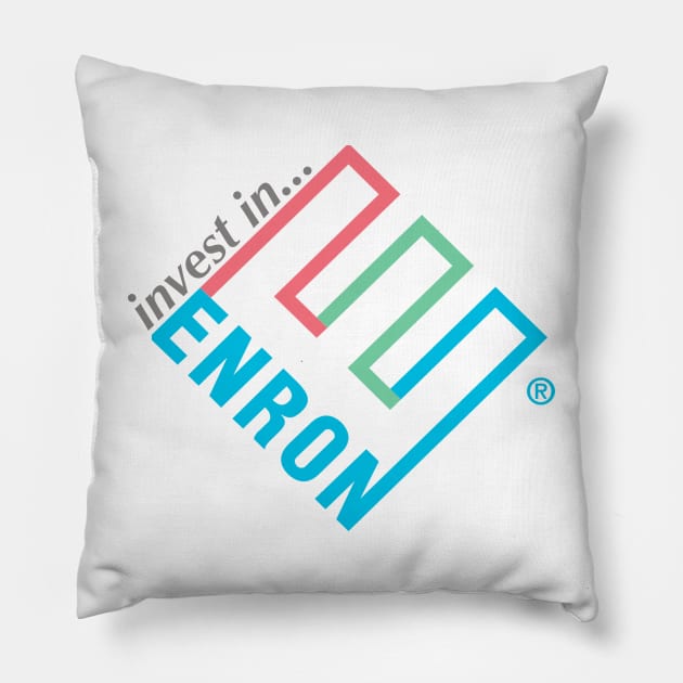 Invest in Enron! Pillow by RichRags