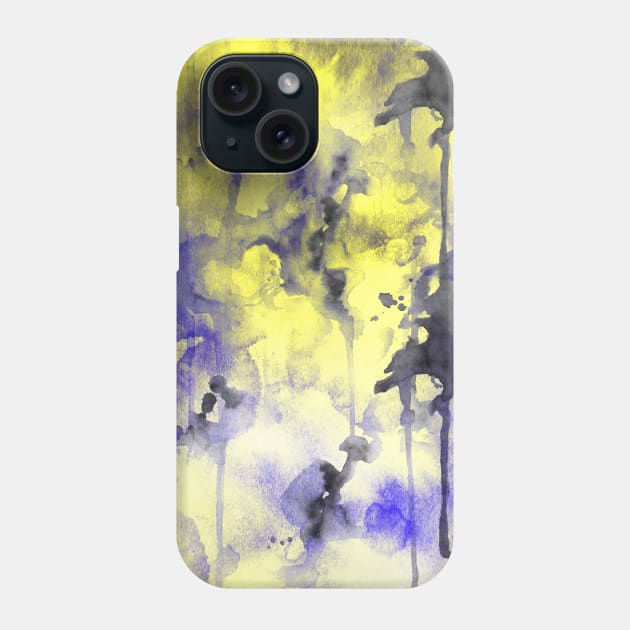 Yellow abstract Phone Case by jen28