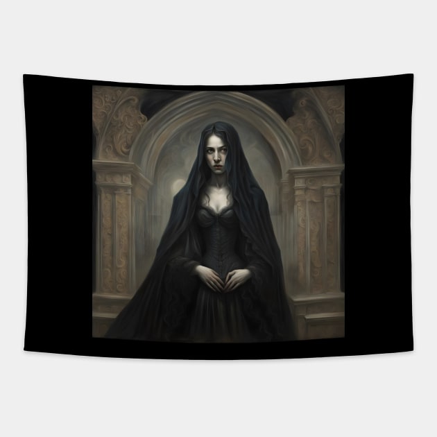 Sadness Personified Tapestry by Dark Juliettes