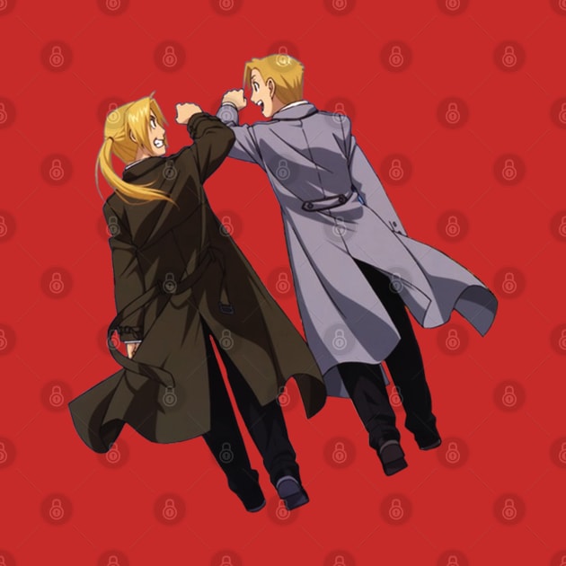 Edward and Aplhonse Elric FullMetal Alchemist by SirTeealot