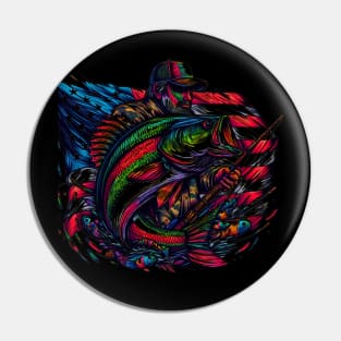 Celebrate Mardi Gras and show your love of fishing with this vibrant patriotic design Pin