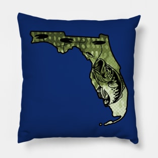 Big Bass Fishing Florida State Largemouth Bass Fisherman Bass Boat Favorite Pillow