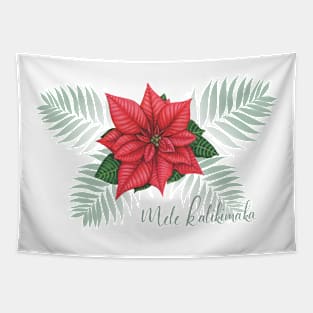 Local Wahine Mele Kalikimaka Tapestry