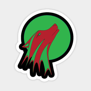 Howl Red and Green Magnet