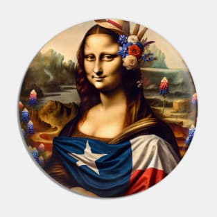 Lone Star Mona: Texas Independence Day Celebration Pin