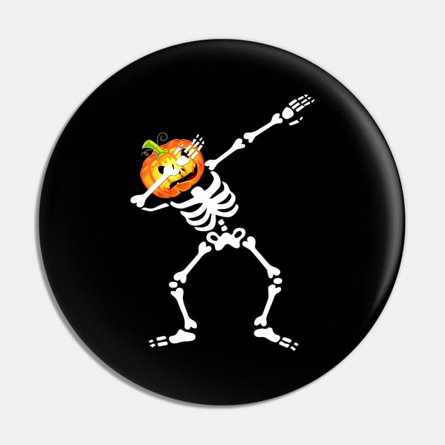 Funny Dabbing Pumpkin Halloween Pin by Tatjana  Horvatić