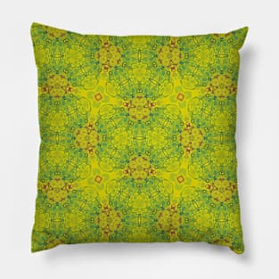 Green and Purple Alien Skin Looking Pattern - WelshDesignsTP004 Pillow