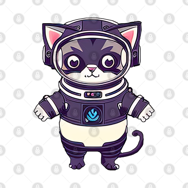 Astronaut cat outer space by IDesign23