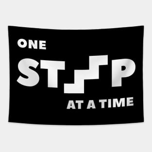 One step at a time design for minimalist Tapestry