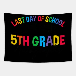 2023-2024 Last Day of School Autograph 5th Grade Graduation Tapestry