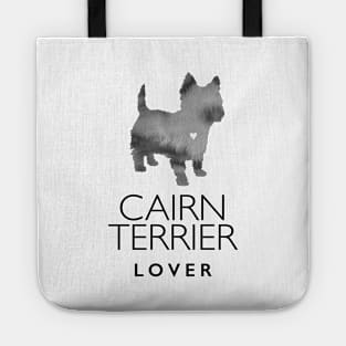 Cairn Terrier Dog Lover Gift - Ink Effect Silhouette Tote