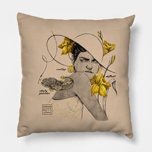 Yellow Witch Pillow