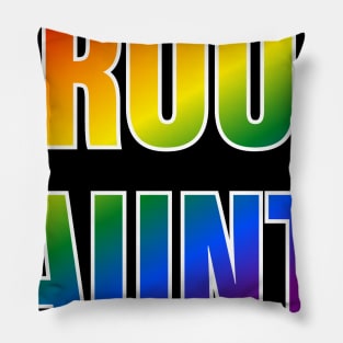 Rainbow Proud Aunt LGBTQ Pride Pillow