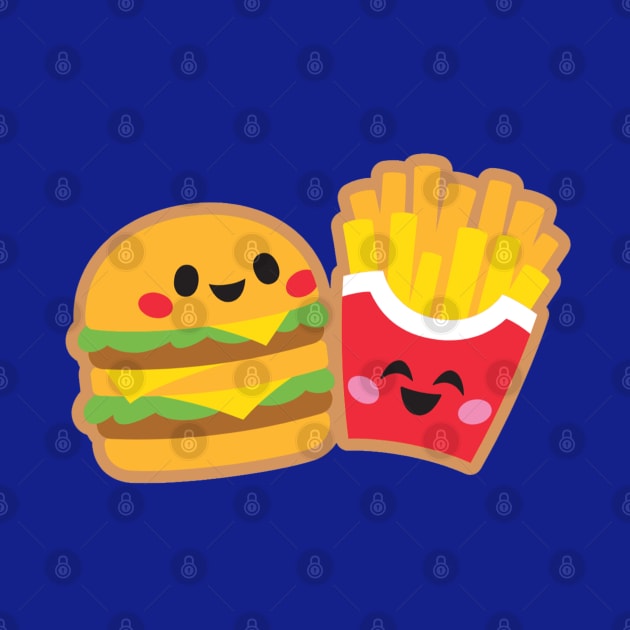Burger and Fries Buddies by KarmicKal
