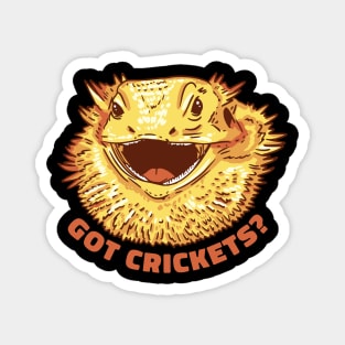 Got Crickets Funny Bearded Dragon Magnet