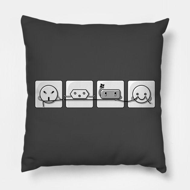 Power Struggle Pillow by freeves