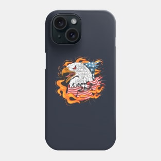 eagle American flag Phone Case