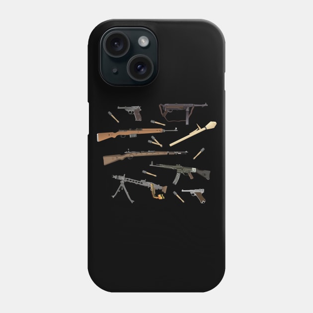 German WW2 Weapons Phone Case by NorseTech