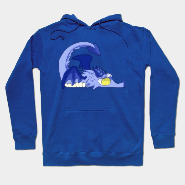 fuzzy blue hoodie