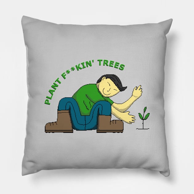 Plant Tree Pillow by Yeaha