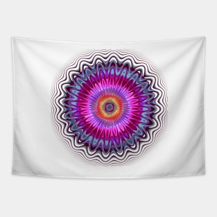 Multicoloured Kaleidoscope Flower Tapestry