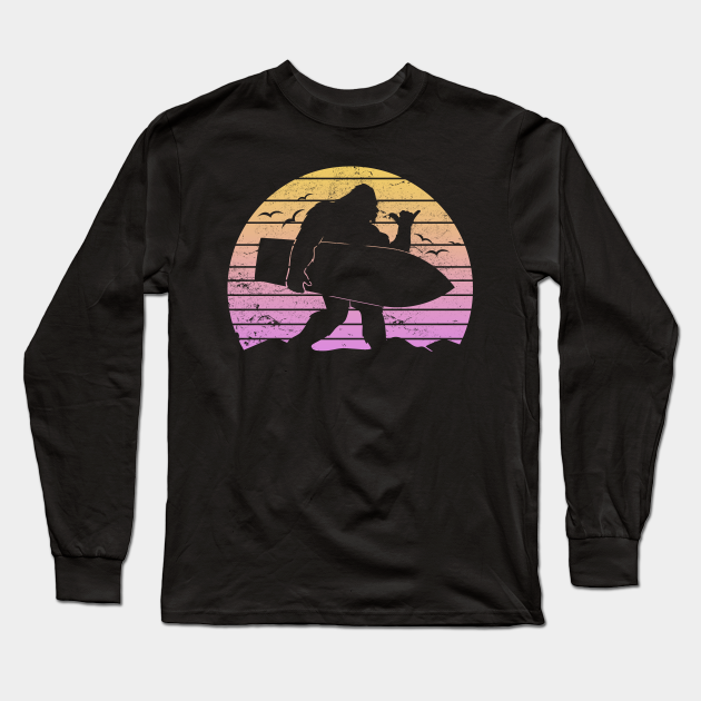 bigfoot surfing shirt